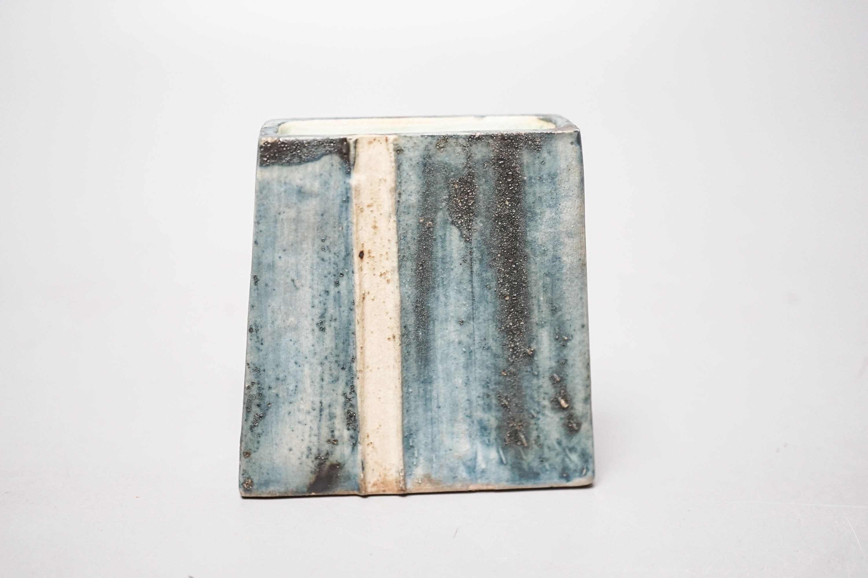 A Troika blue pottery vase, marked to base. *This lot is being sold in aid of the charity Prostate Cancer UK with 100% of the hammer price going to the charity” 8cm
